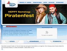 Tablet Screenshot of hallescher-einkaufspark.de